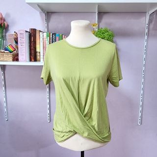 Lime Green Top by Mango