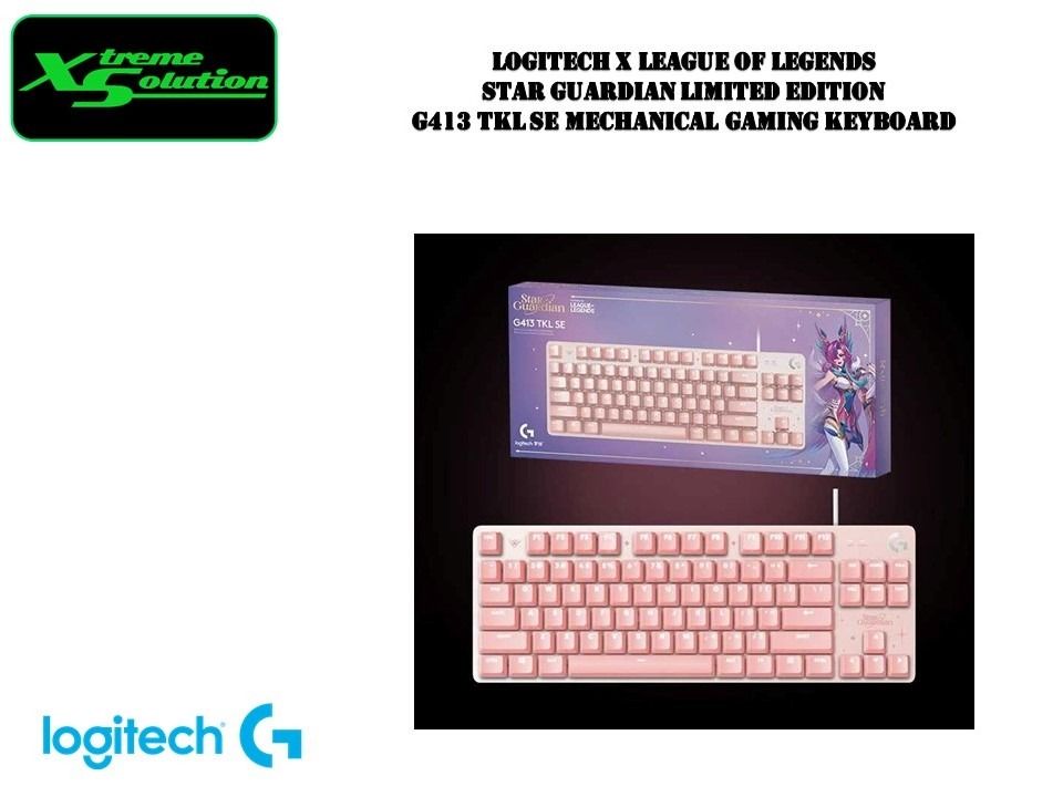 Logitech x League of Legends Universe Star Guardian Xayah Limited Edition G413  TKL SE Mechanical Gaming Keyboard