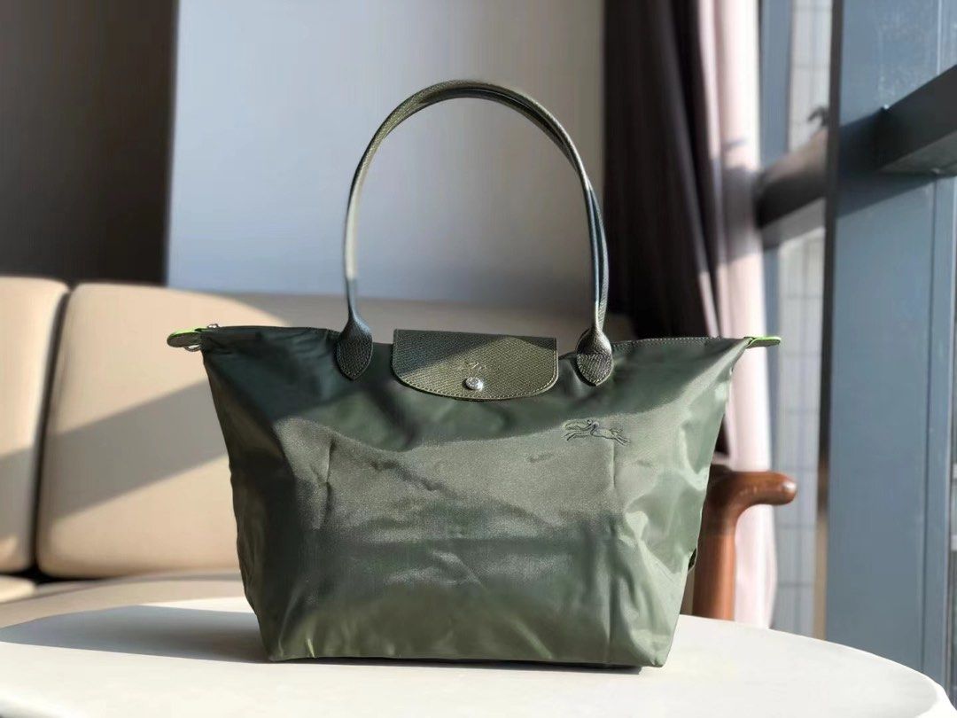 Longchamp green bag best sale