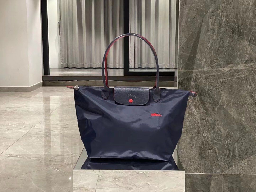 Longchamp Bag Large size tote bag club series navy blue instock