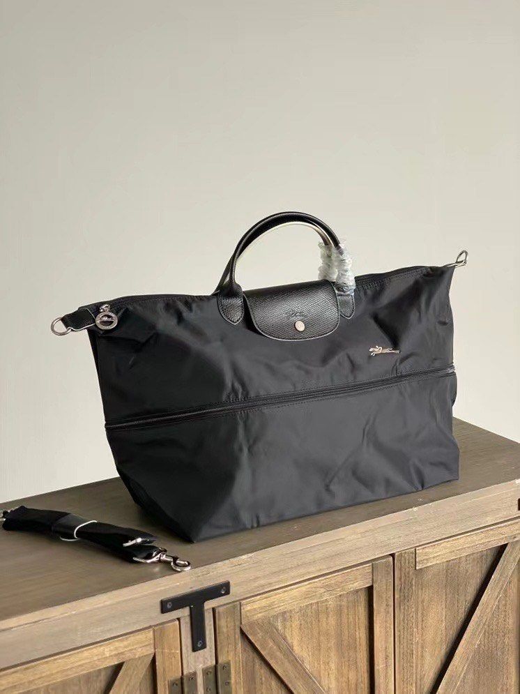 Longchamp Bag travel Bag expandable sling travel Bag both black Amd navy blue instock