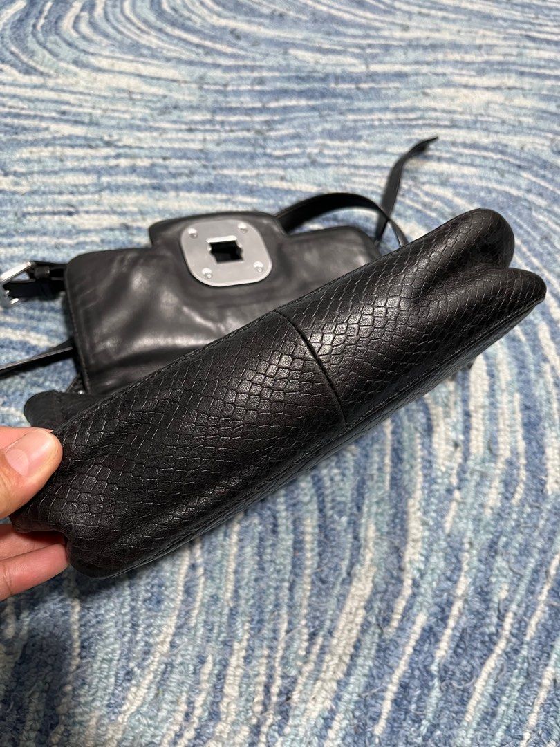 LONGCHAMP CAVALCADE LEATHER BLACK sling cross body bag with etiketa