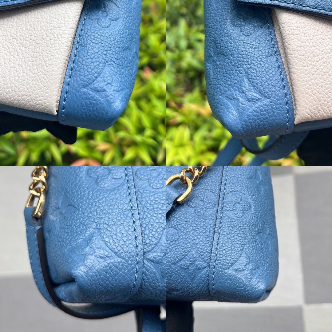 Louis Vuitton Blanche BB Blue Jean/ Creme Monogram Empreinte