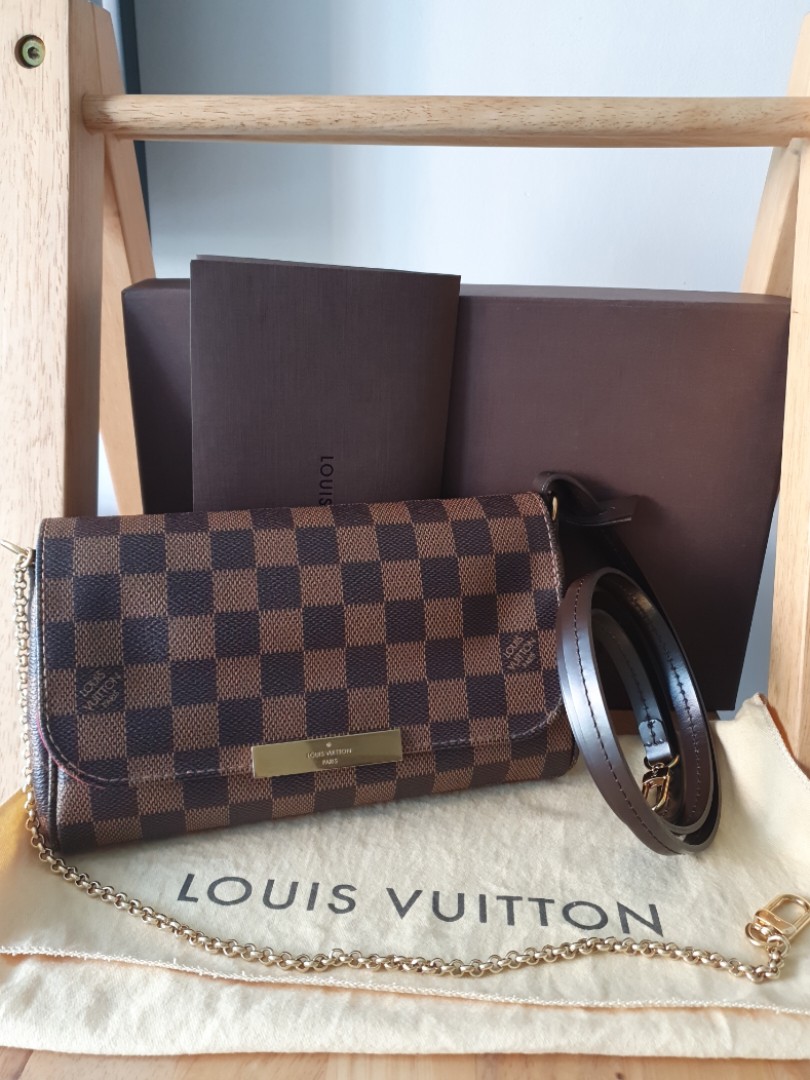 Louis-Vuitton-Damier-Favorite-PM-2Way-Shoulder-Bag-N41276