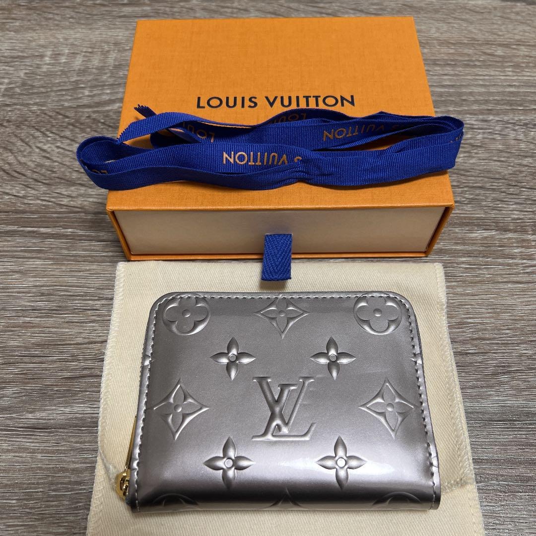 LOUIS VUITTON M65227 Porte Cult Card Case Metal Silver USED