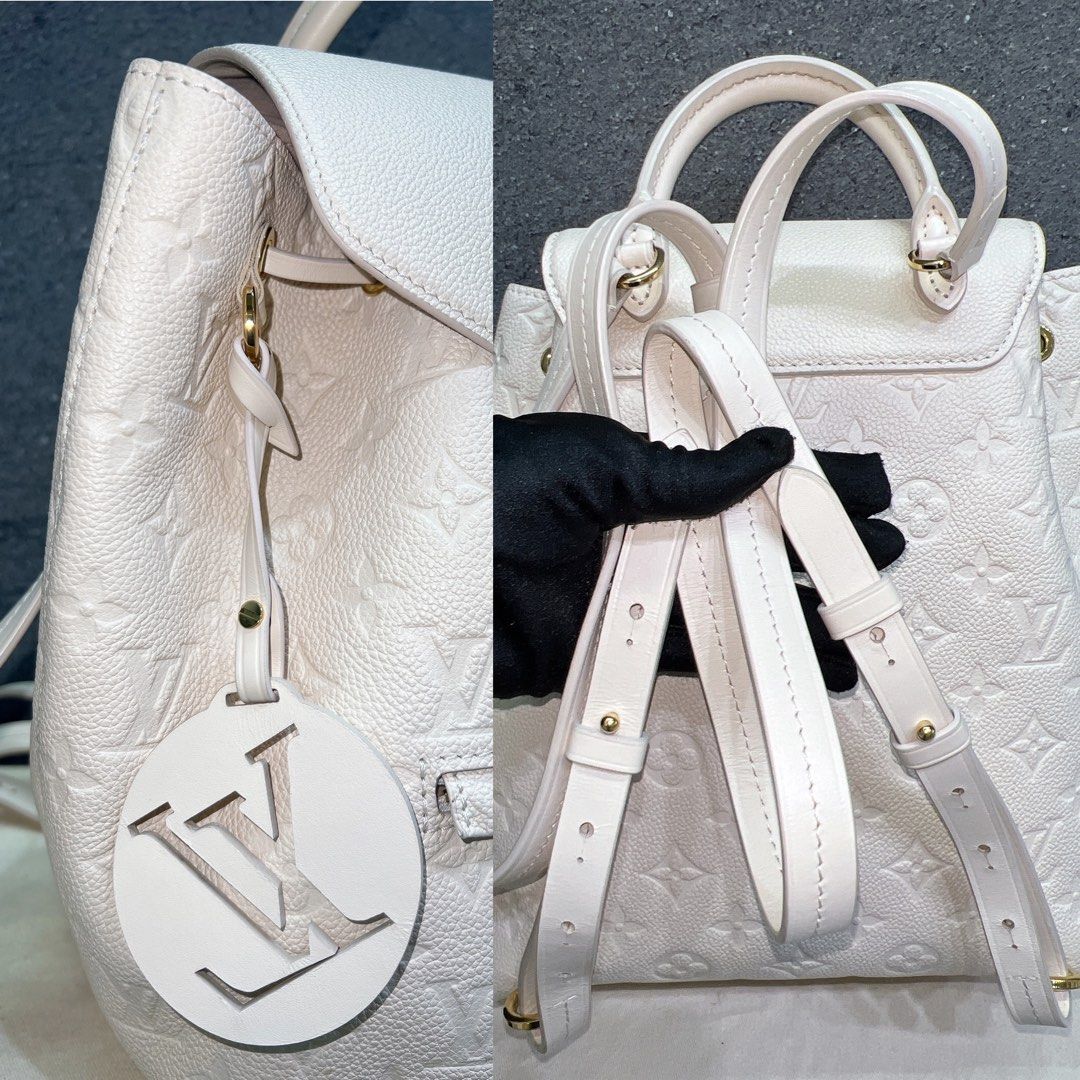 Louis Vuitton Montsouris Backpack Creme Monogram Empreinte Leather, Luxury,  Bags & Wallets on Carousell