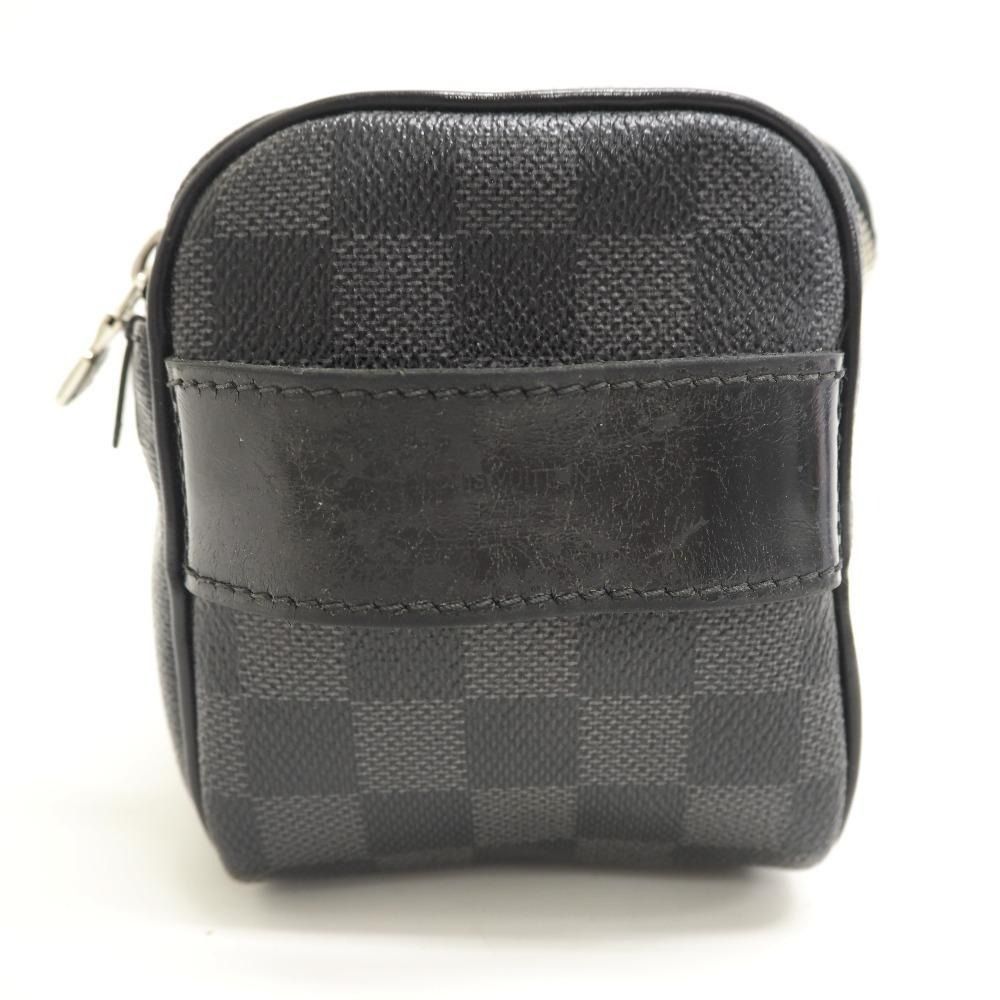 Authentic LOUIS VUITTON Damier Graphite Toilette pouch N47625