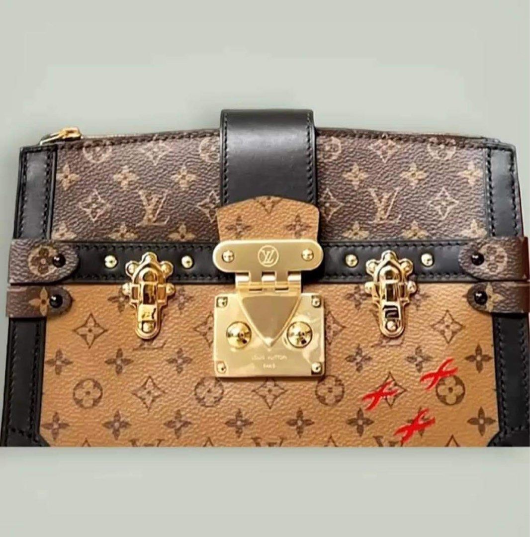 LV Trunk Clutch Reverse Monogram, Luxury, Bags & Wallets on Carousell