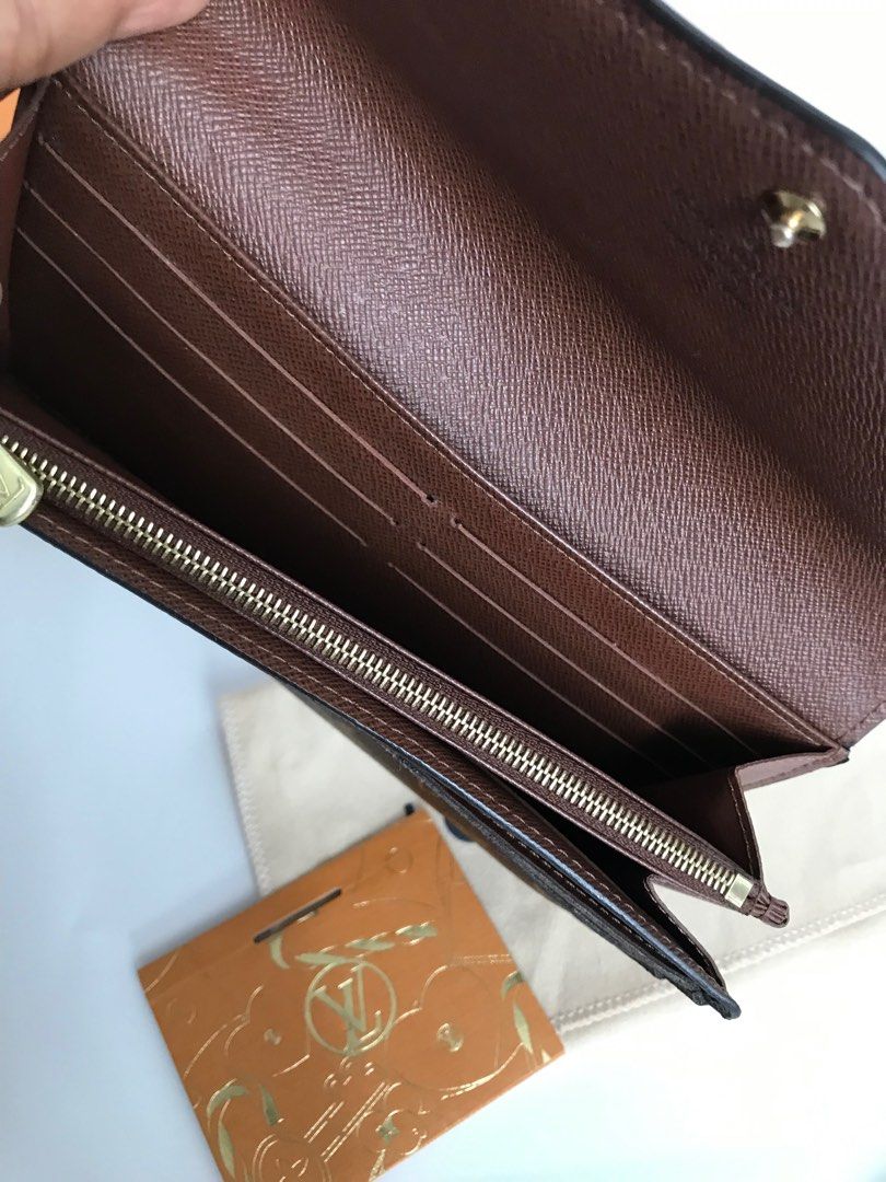 Cash Dividers  LV Sarah Wallet set up and review #lv # Lvwallet