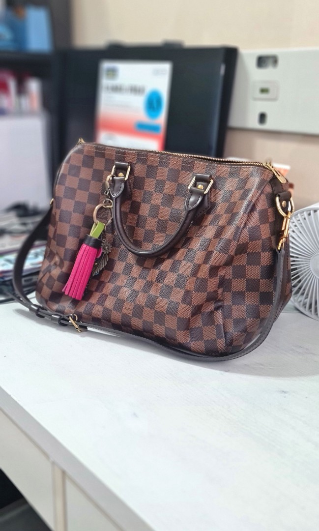 RESERVED*🔵🟣Louis Vuitton Limited Edition Totem Speedy 30, Luxury, Bags &  Wallets on Carousell