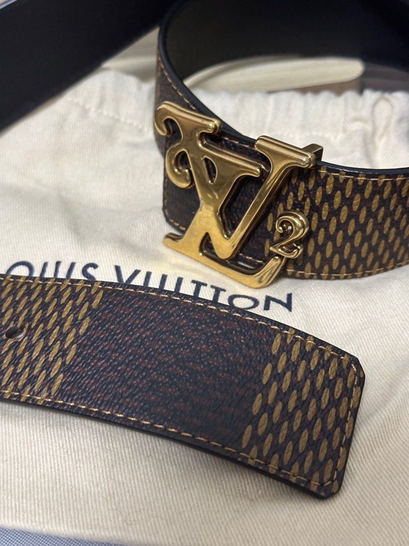 Louis Vuitton x Nigo Squared Reversible Belt Damier Ebene Giant
