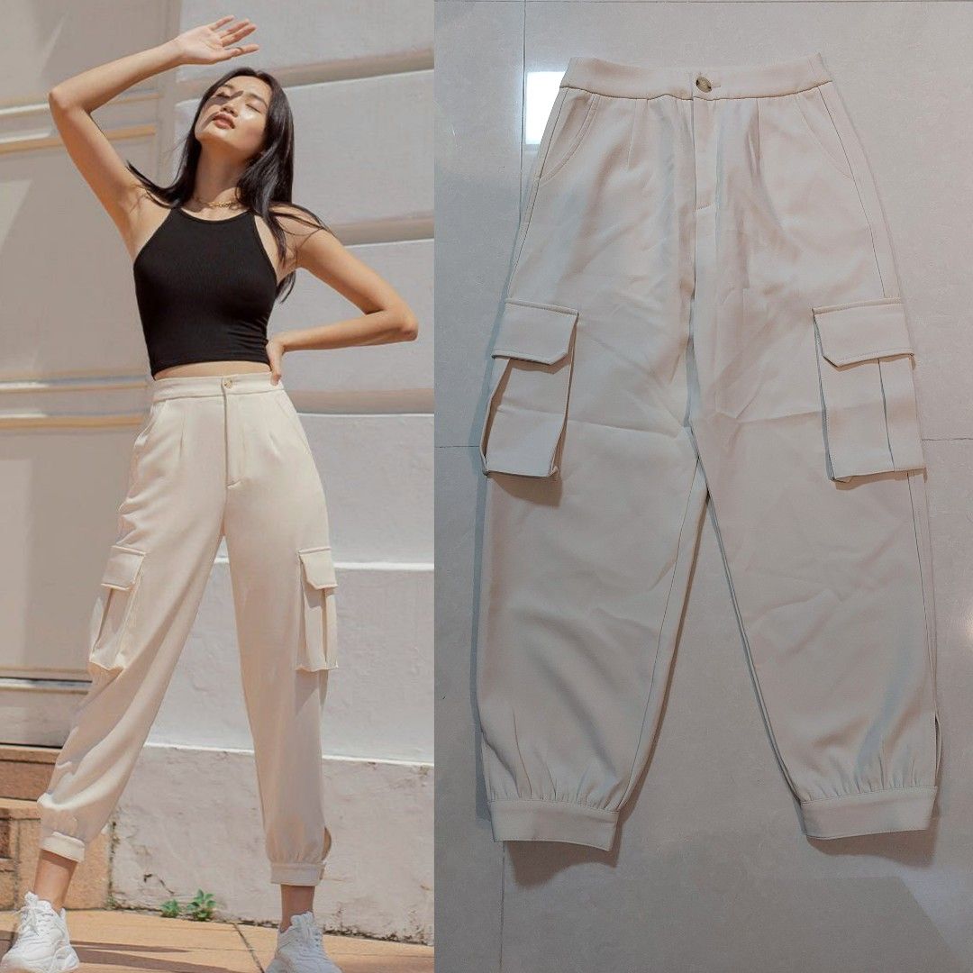 BNWOT Zara Cargo Pants, Women's Fashion, Bottoms, Other Bottoms on