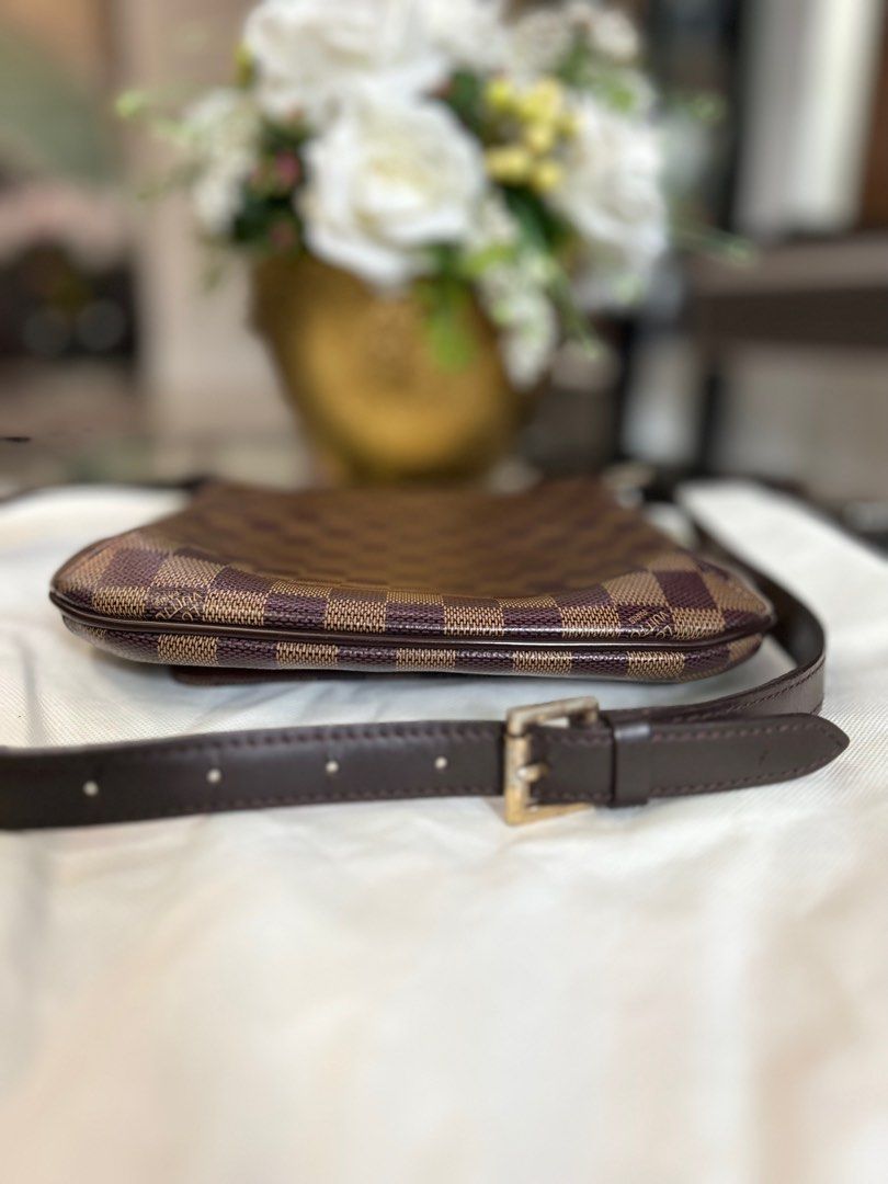 Brown Damier Ebene Crossbody Strap for Louis Vuitton Pochette