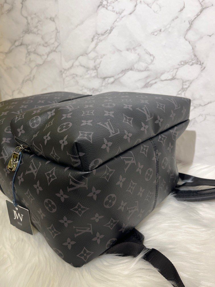 LOUIS VUITTON Monogram Shadow Discovery Backpack PM Leather Black M46553  RFID
