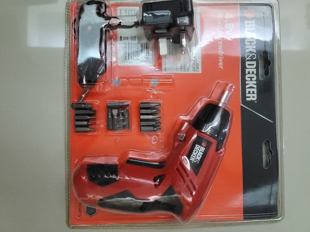 Black & Decker KC4815 Cordless Screwdriver 4.8 V, 200 RPM with 15