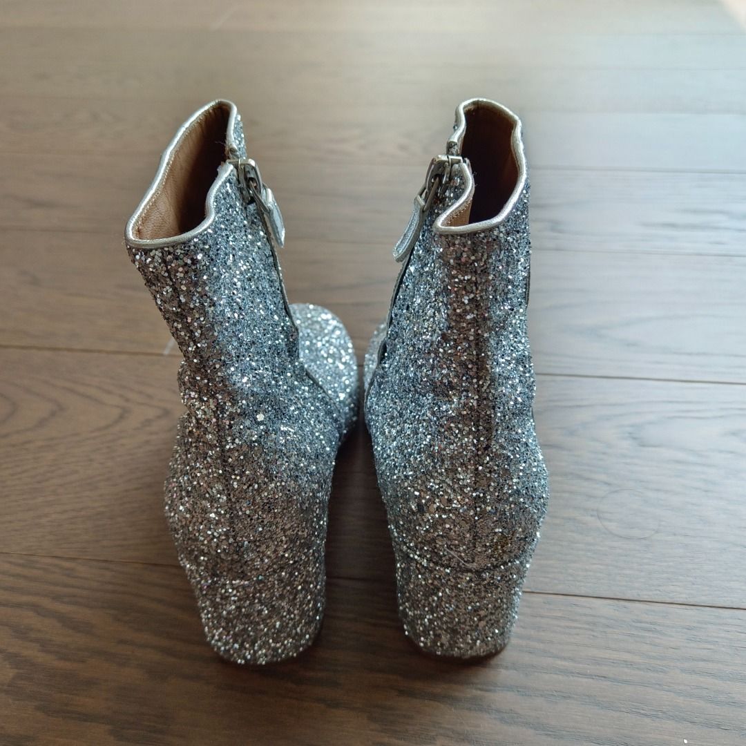 Mansur Gavriel glitter ankle boots Carousell
