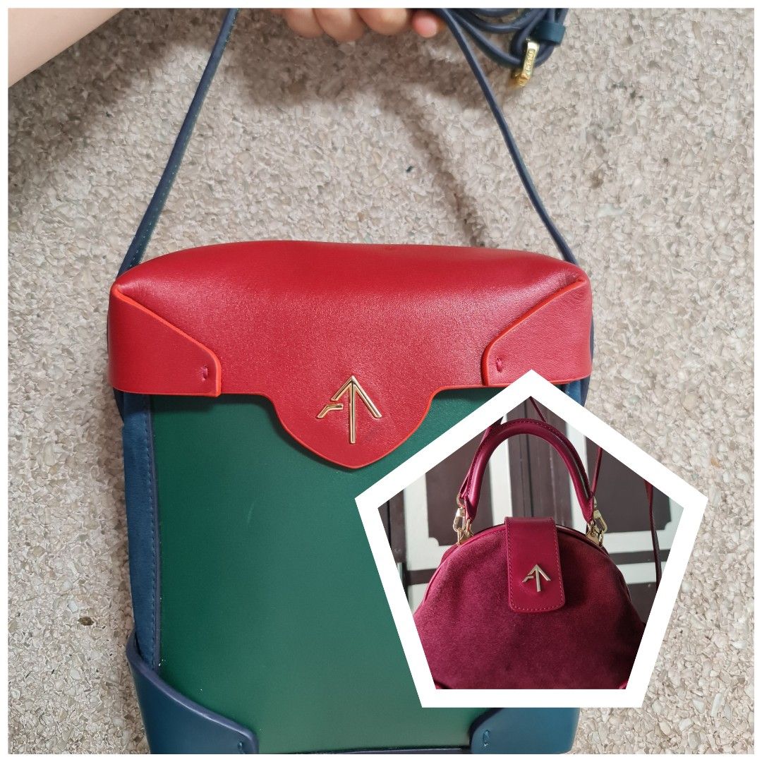 MANU atelier + free Manu bag (Category: Luxury Bags & Wallets) located in Butuan. Submitted by yangzzzverzosa (Listing ID 1234278130, Image 1). Description: vguc in s-m size free kisslock manu bag.