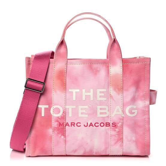 marc jacobs tote bag tie dye pink