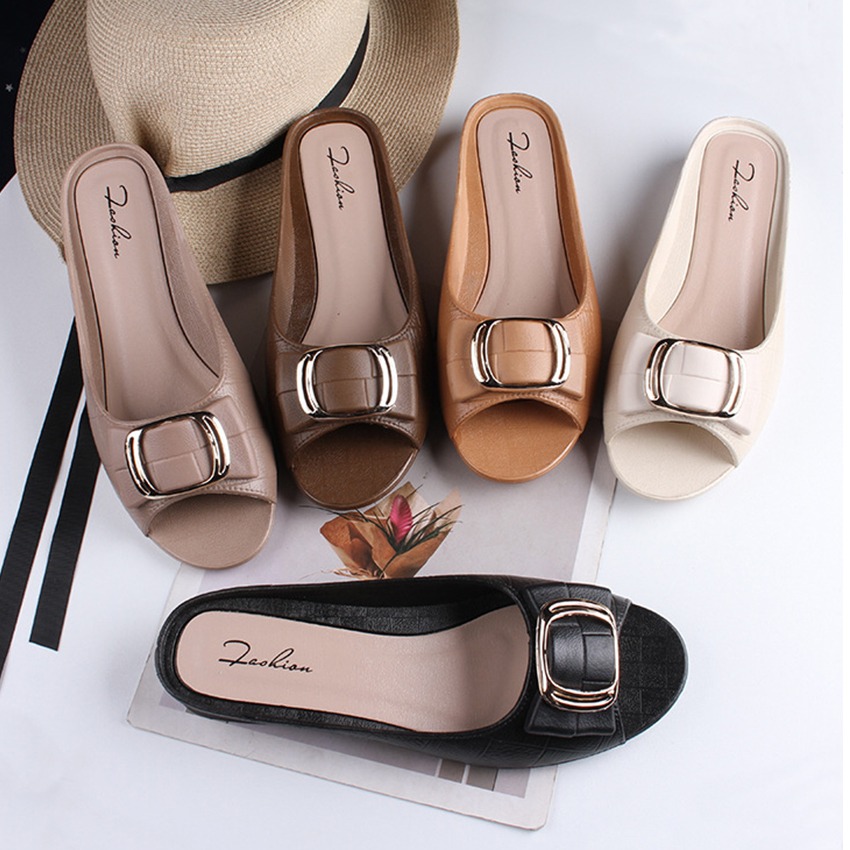 VTH11 Mariadonna - Low heels- Sandals, Women's Fashion, Footwear ...
