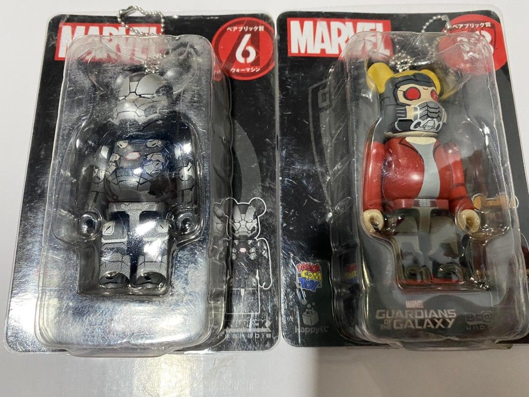 Marvel Bearbrick 100% Keychain (Category: Character Goods) located in Quezon City. Submitted by declutterthingzzz (Listing ID 1258284142, Image 2). Description: repriced 500 each.