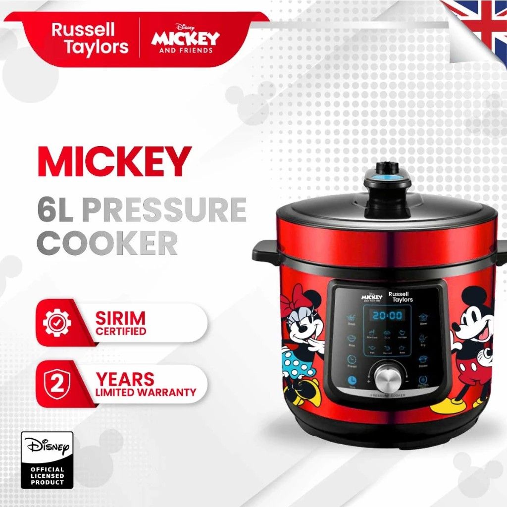 Mickey mouse electric pressure cooker 6L, TV & Home Appliances, Kitchen