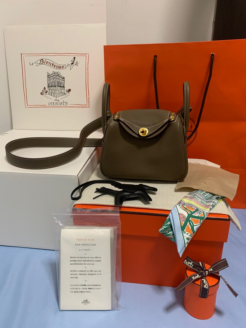 Hermes Mini Lindy Etoupe Togo BNIB