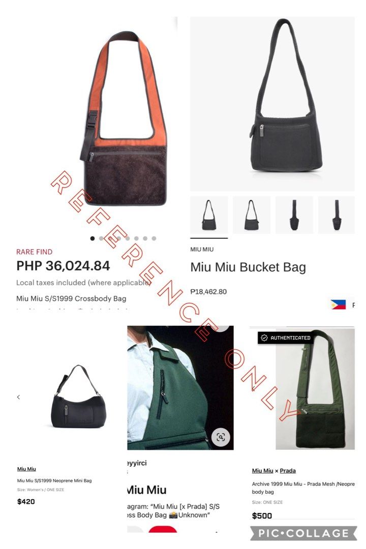 Prada Miu Miu 1999 Suede Leather Bag