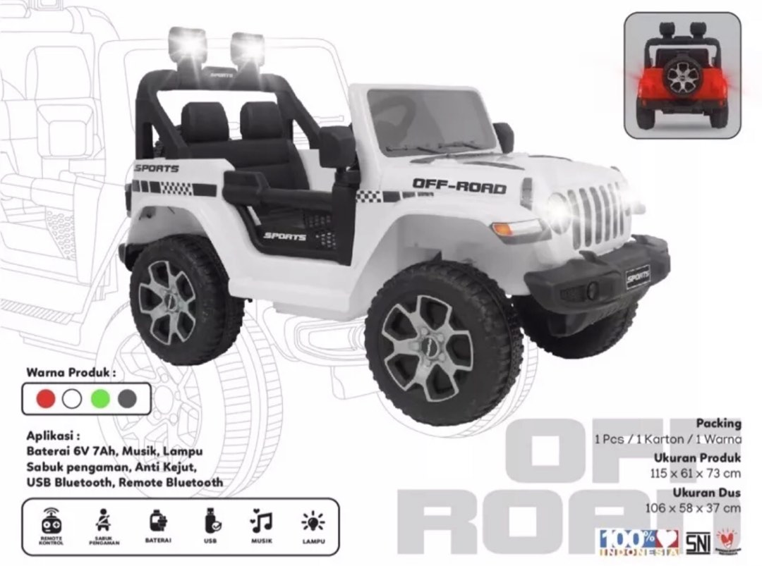 Mobil aki off-road, Toys & Collectibles, Mainan di Carousell