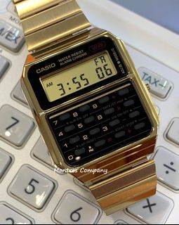Montres Company 香港註冊公司(32年老店) 卡西歐 CASIO 不鏽鋼錶帶 不鏽鋼 可調校錶扣 防水 CA500 CA500WEG CA-500 CA-500WEG CA-500WEG-1 CA-500WEG-1A 黑金色 兩款色均有現貨64206601478274110