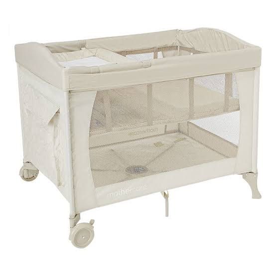 Mothercare Travel Cot Playpen Beige, Babies & Kids, Baby Nursery & Kids