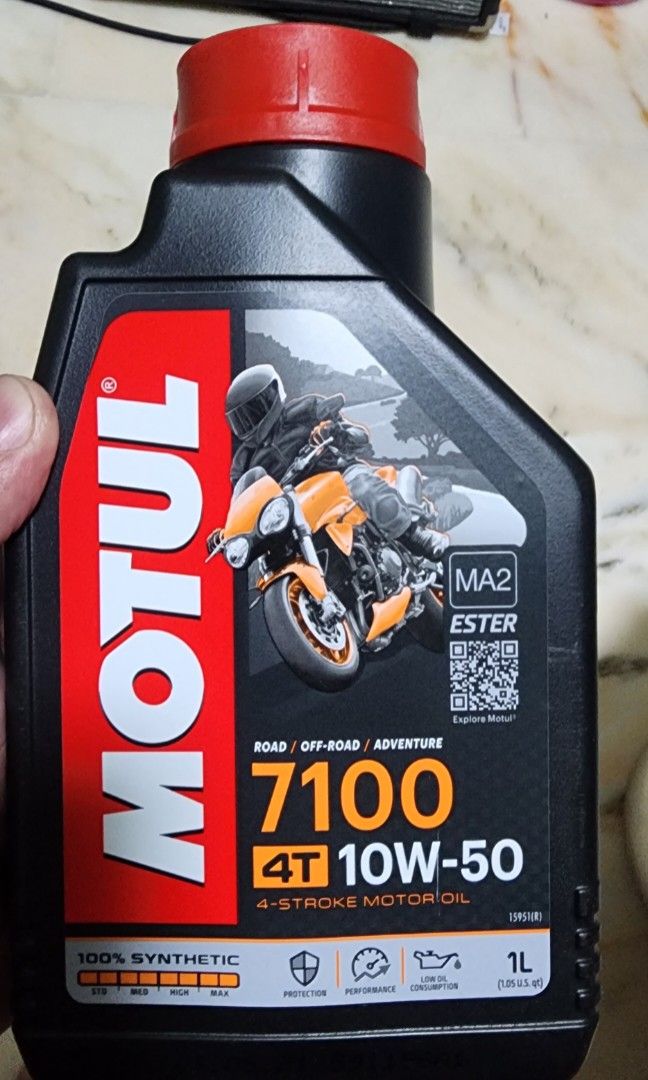 Motul 7100 10w50 engine oil, Motorcycles, Motorcycle Accessories on  Carousell