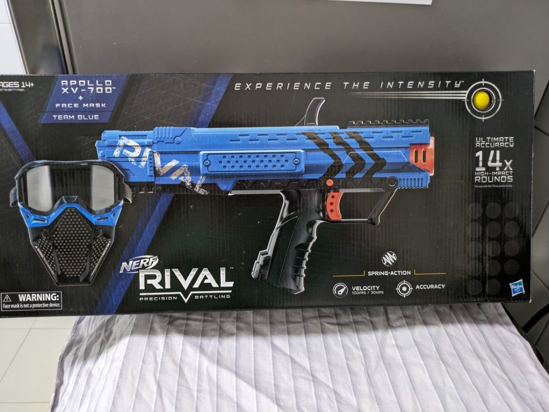 NERF Hasbro RIVAL APOLLO XV-700 +Face Mask X 2 Boxes, Hobbies & Toys ...