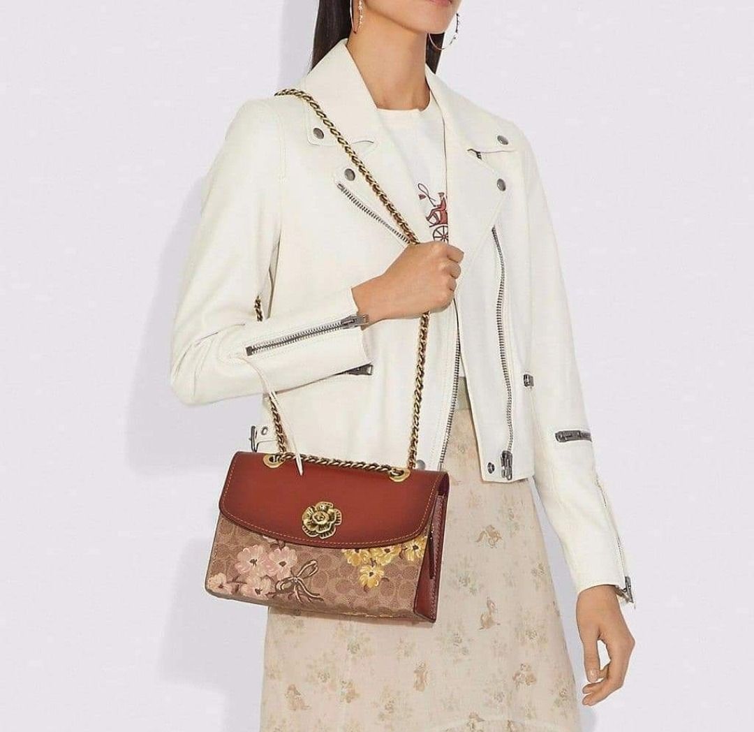 Prairie coated canvas new arrivals signature parker shoulder bag