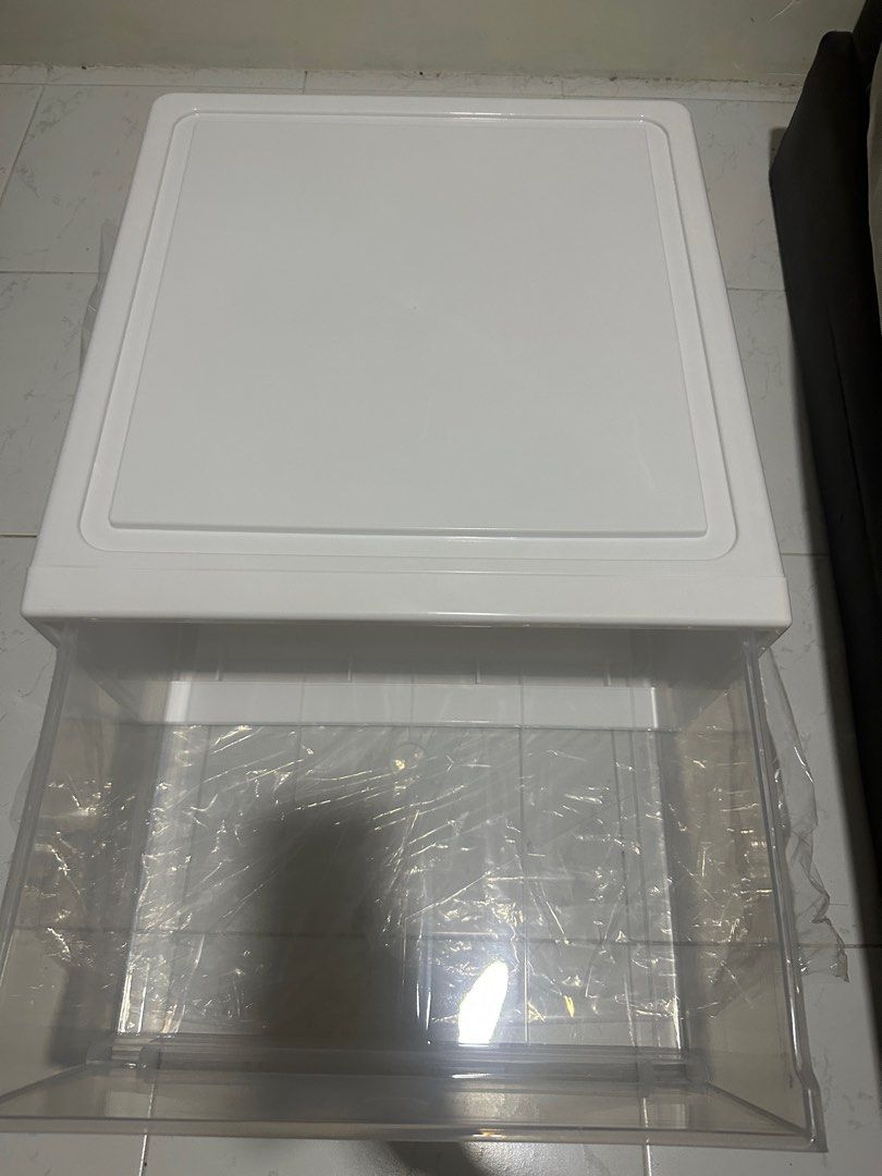 stackable storage box stacko dt-21 s white Images... (NEW) Stackable Storage Box, Furniture & Home Living, Home Improvement ...