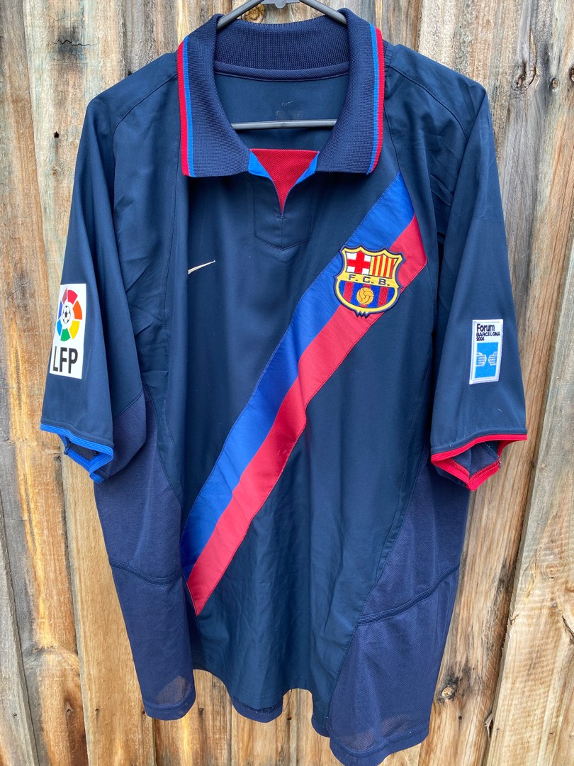 Nike FC Barcelona Away Jersey 2002/04 La Liga Season, Men's Fashion