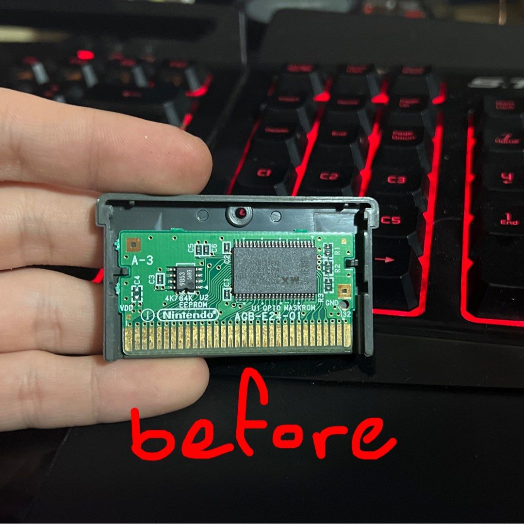 Nintendo gameboy cartridge Battery replacement & Backing up save files