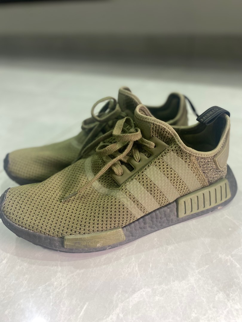 Nmd olive green sales