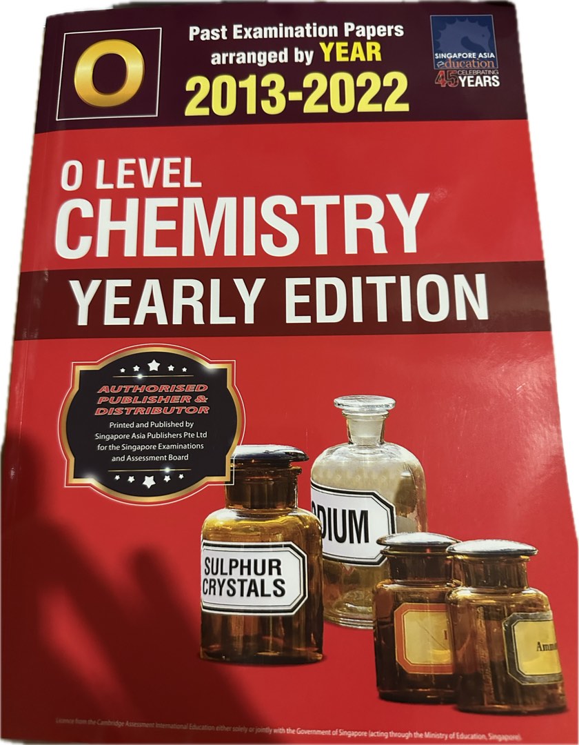 O Level Chemistry TYS Yearly Edition, Hobbies & Toys, Books & Magazines, Assessment Books on ...