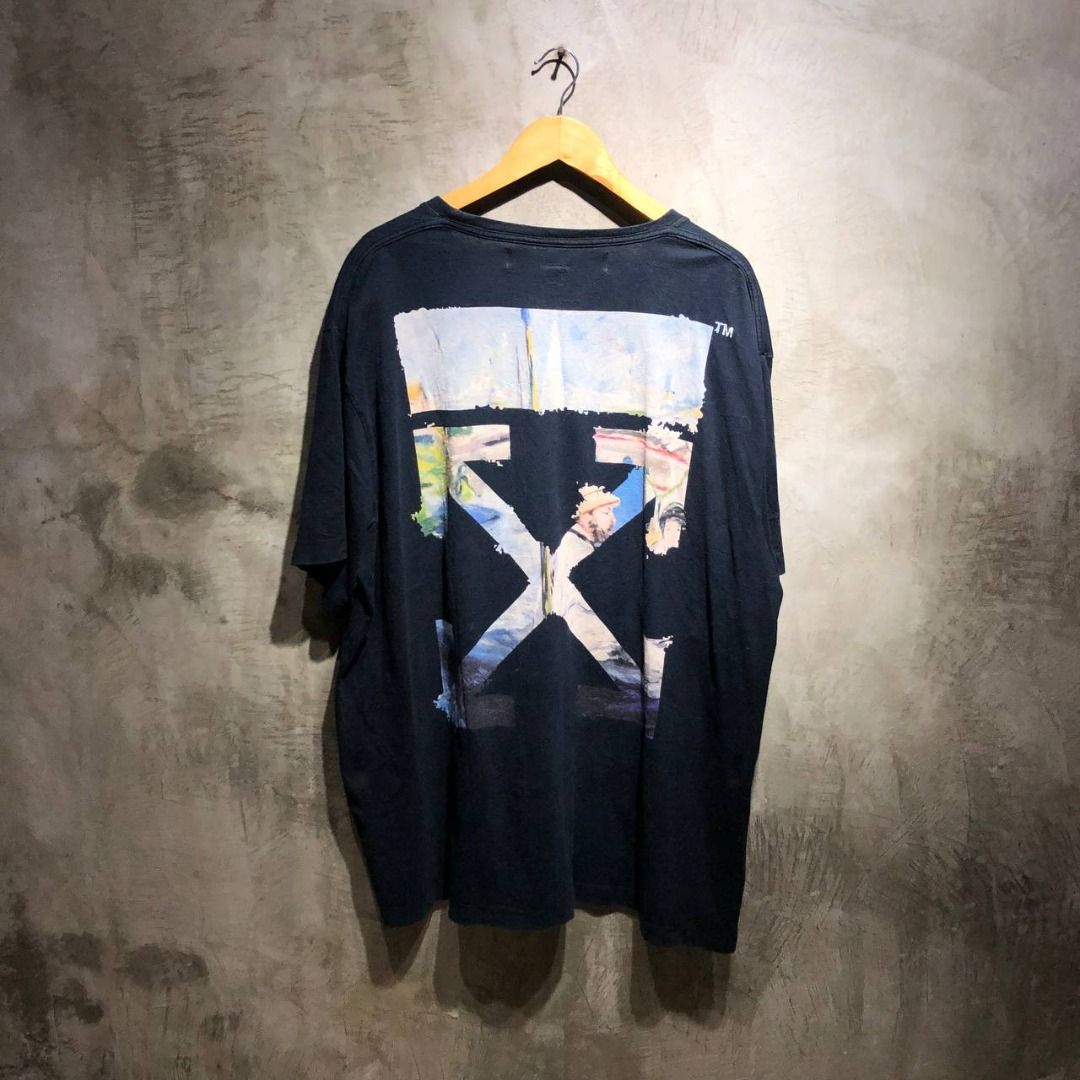 Off white oil painting tee Luxury Apparel on Carousell