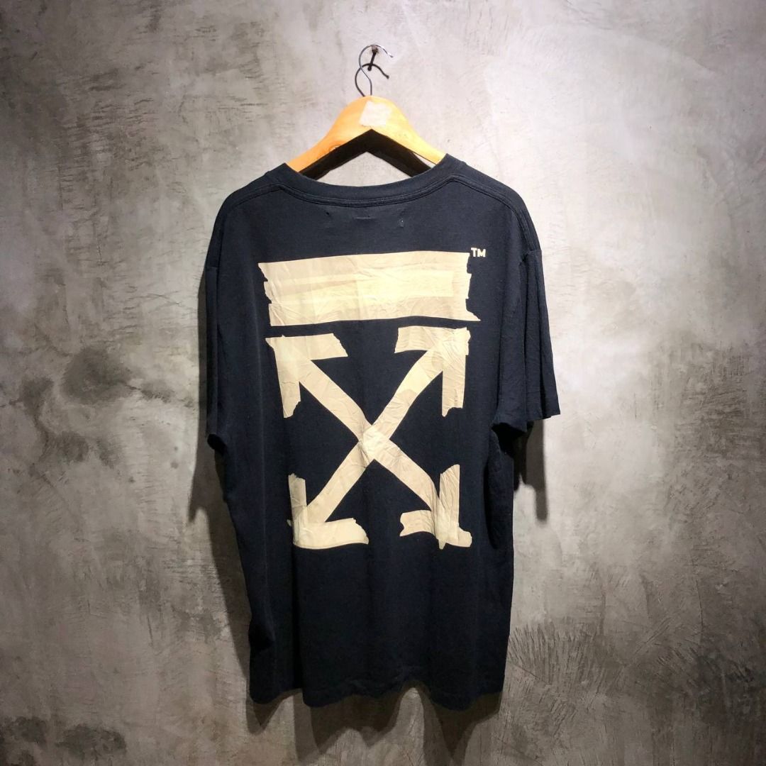 Off white tape arrows tee Luxury Apparel on Carousell