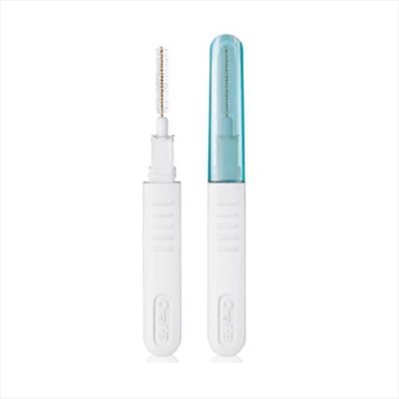 OralB Compact Interdental Brush System Twin Pack (White/Blue), Beauty