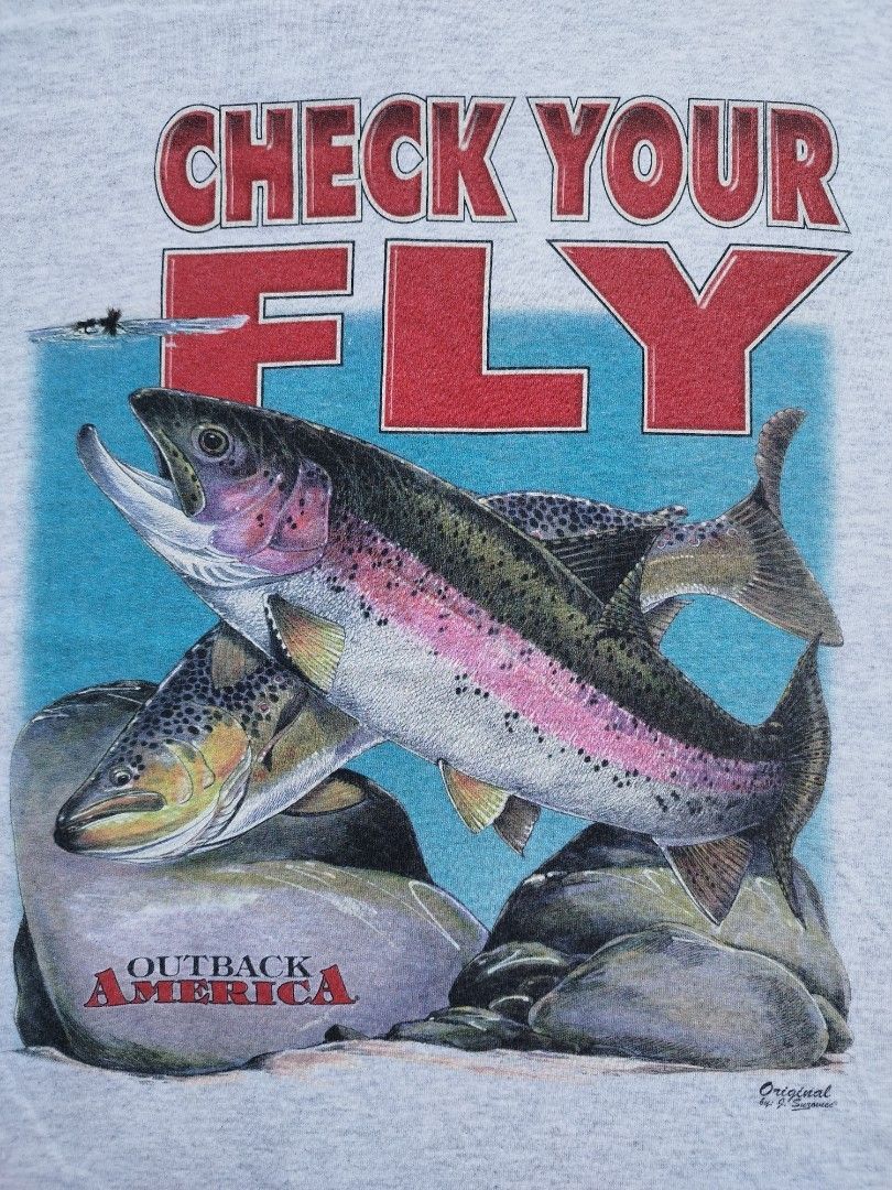 OUTBACK AMERICA BASS FISHING T-SHIRT, Men's Fashion, Tops & Sets, Tshirts &  Polo Shirts on Carousell