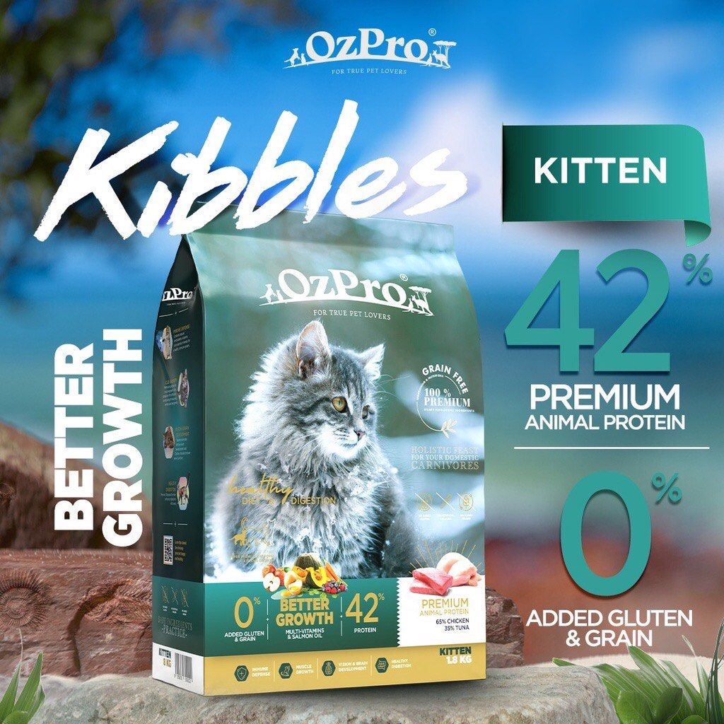 OzPro Kitten kibbles, Pet Supplies, Pet Food on Carousell