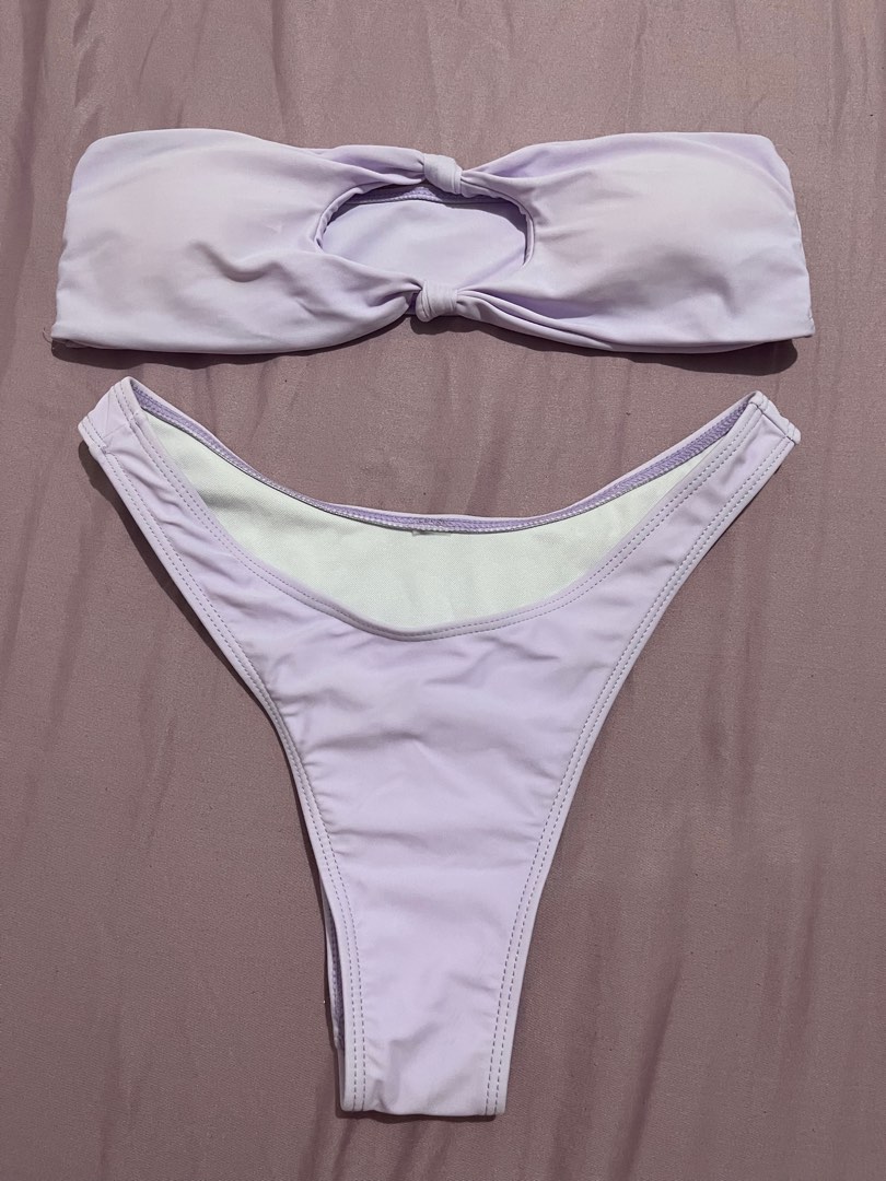 Pastel Purple Bikini Swimsuit Womens Fashion Swimwear Bikinis