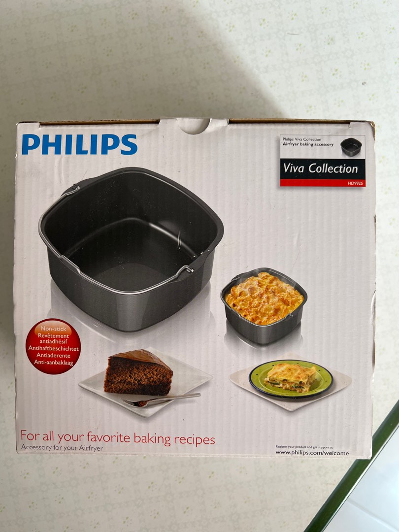 Philips airfryer nonstick baking pan accessory, TV & Home Appliances, Kitchen Appliances