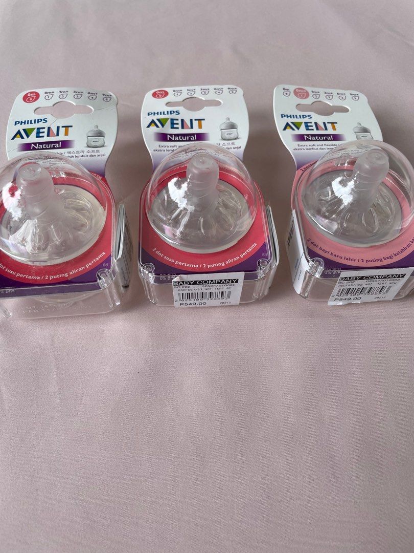 Avent natural new arrivals first flow nipples