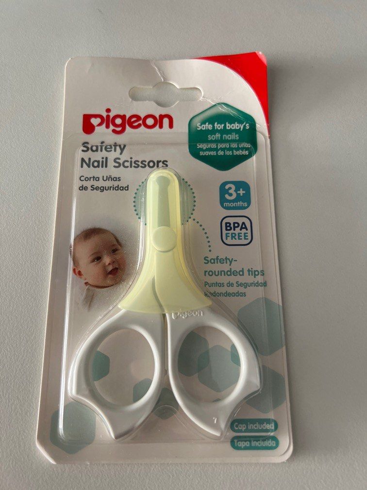 Pigeon Baby Nail Scissors with Rounded Tip 3 Months~
