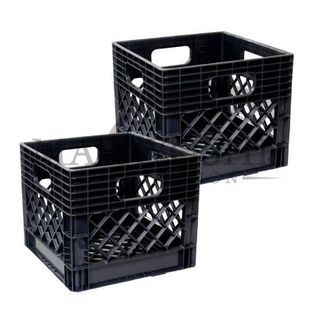 Plastic Crate| Black | Plastic Storage | Crate