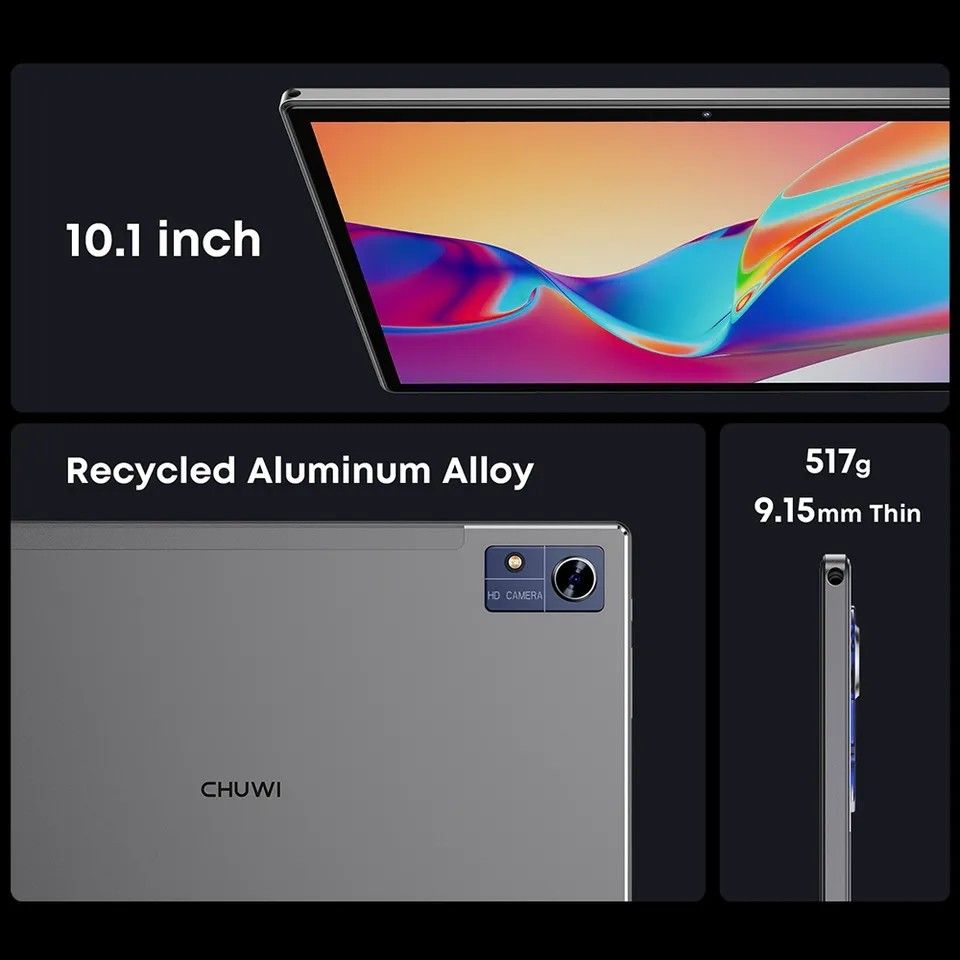 (PO)CHUWI Hi10X Pro 10.1 Inch 800*1280 IPS Screen Core Unisoc T606 4GB ...