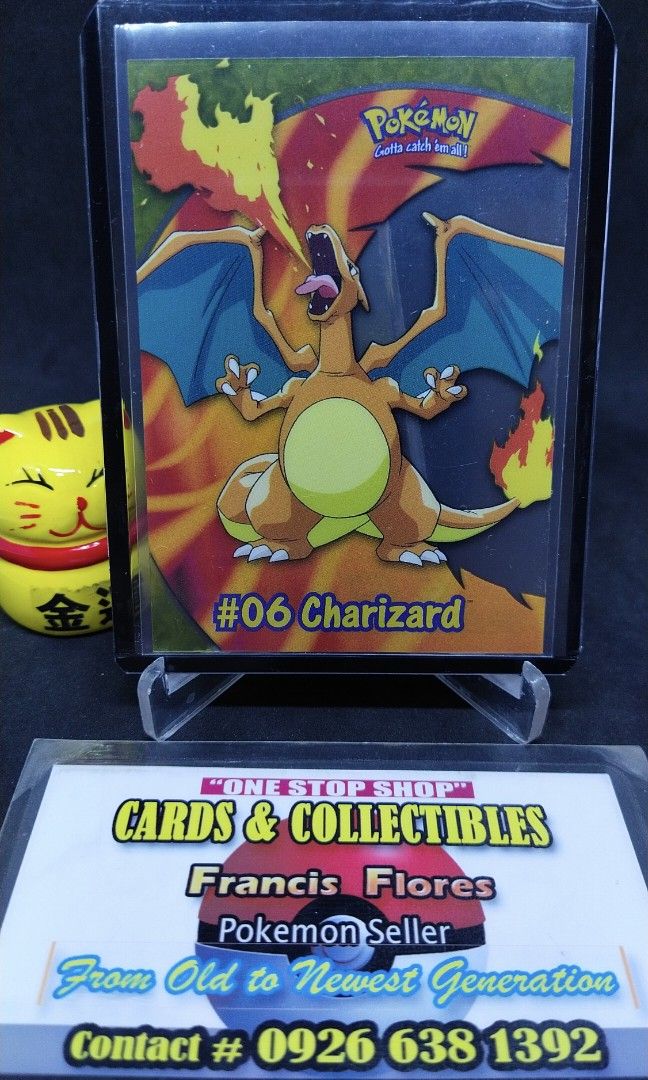 TOPPS Pokémon TV Animation Clear Cards - Charizard - PSA 10